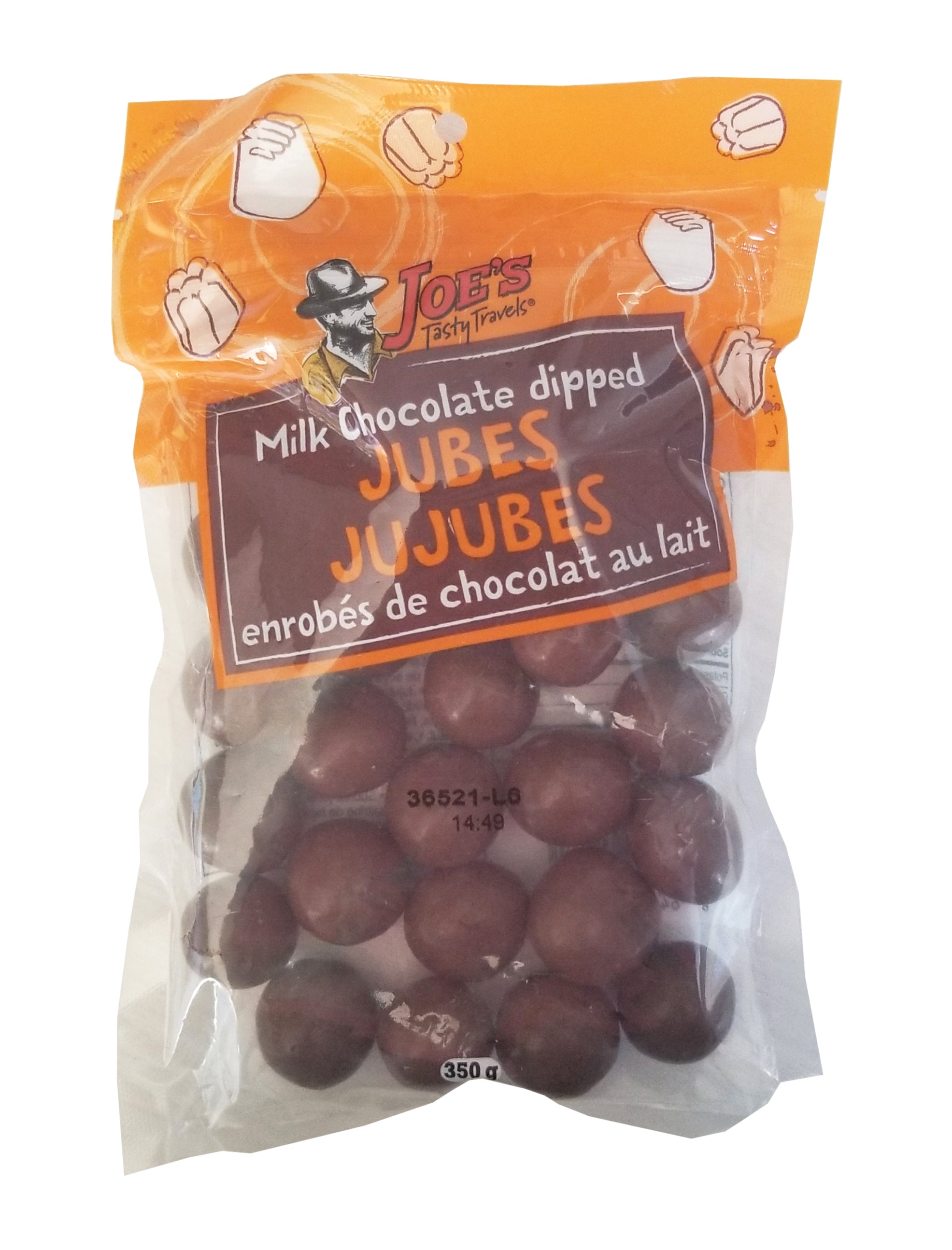 Joe's Tasty Travels Milk Chocolate Dipped Jubes, 350g/12.25 oz