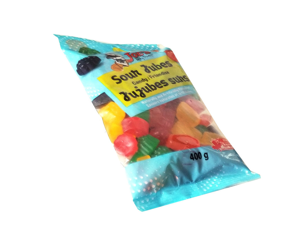 Joe's Tasty Travels, Sour Jubes Candy, 400g/14 oz. Bag {Imported from Canada}