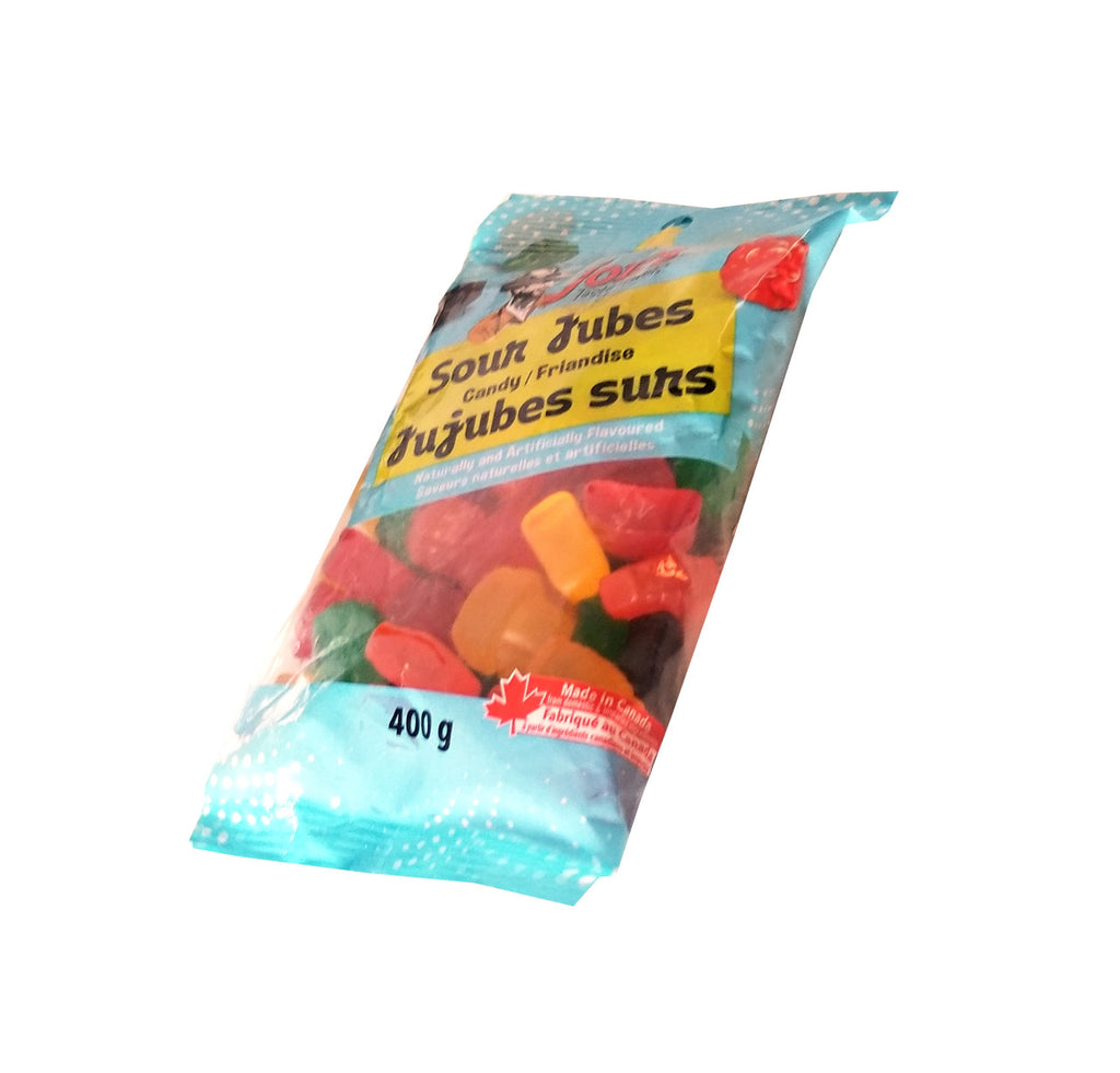 Joe's Tasty Travels, Sour Jubes Candy, 400g/14 oz. Bag {Imported from Canada}