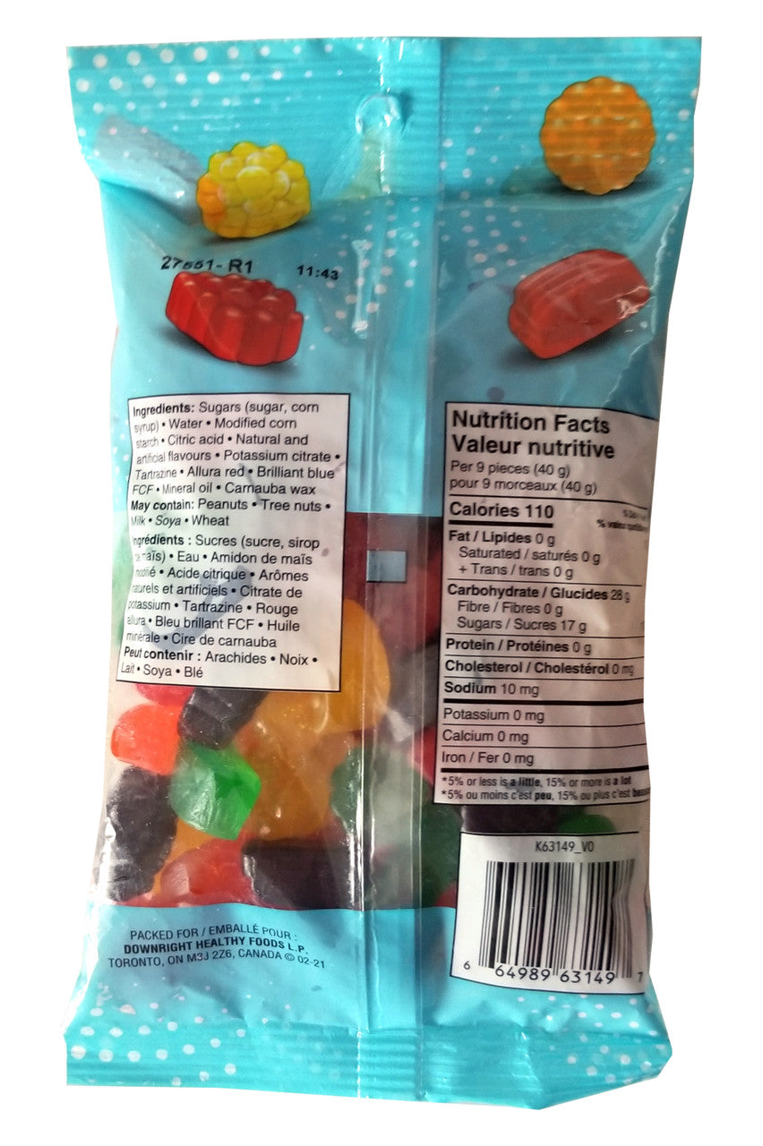 Joe's Tasty Travels, Sour Jubes Candy, 400g/14 oz. Bag {Imported from Canada}