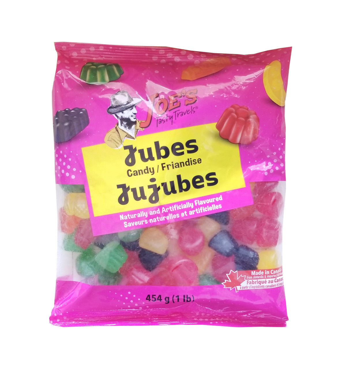 Joe's Tasty Travels, Jujubes Candy, 454g/1 lbs. Bag {Imported from Canada}