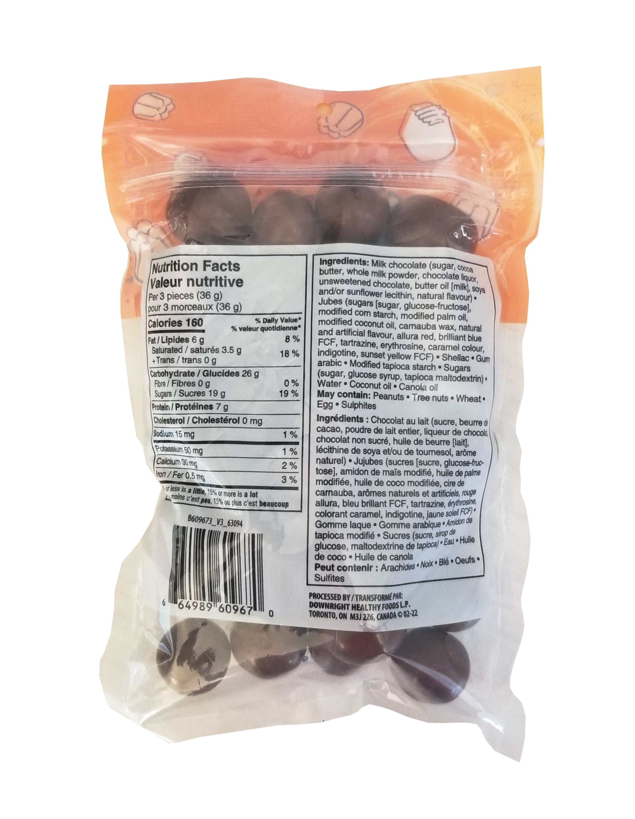 Joe's Tasty Travels Milk Chocolate Dipped Jubes, 350g/12.25 oz
