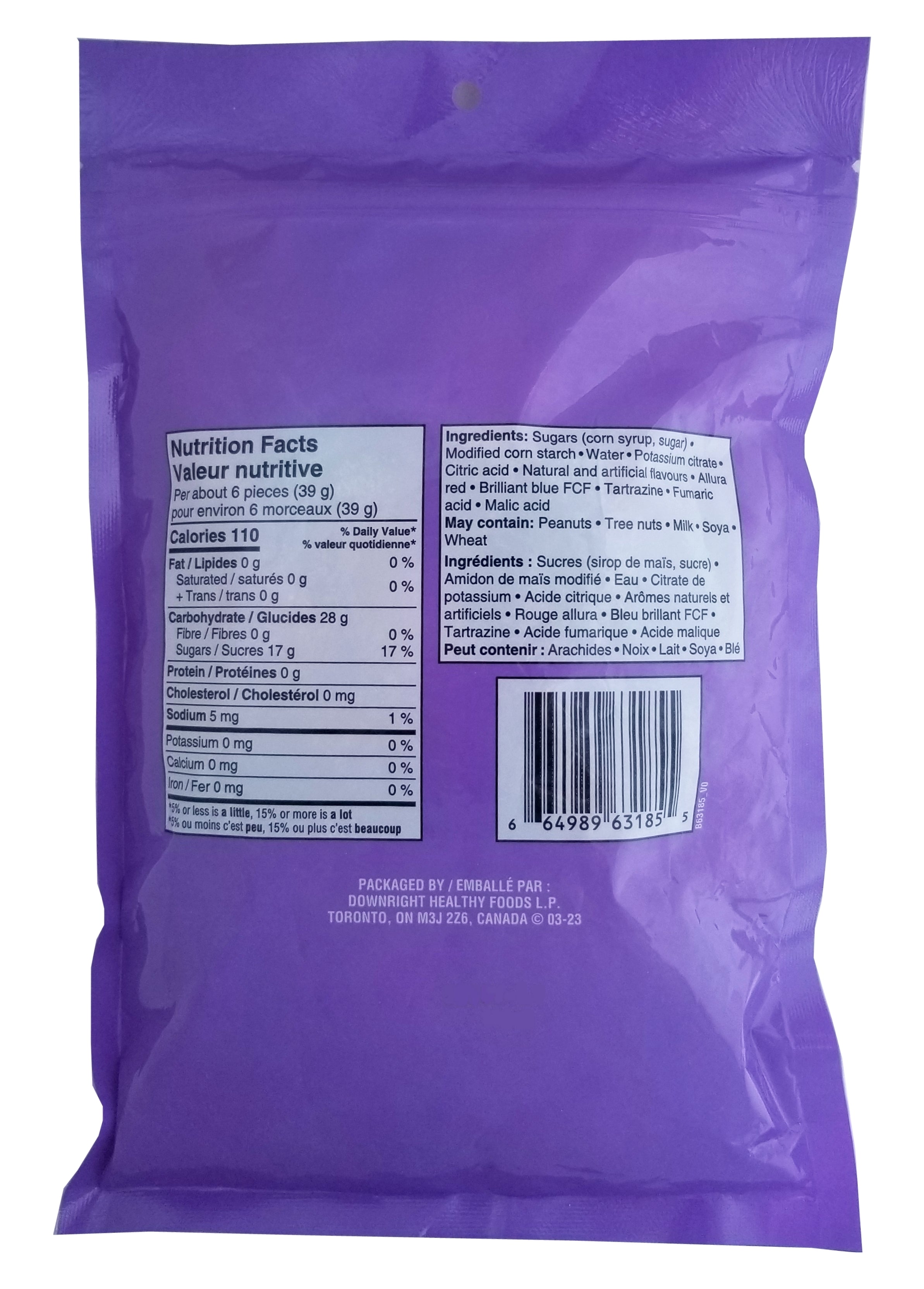 Joe's Tasty Travels, Sour Favorites Candy, 400g/14 oz. Bag {Imported from Canada}