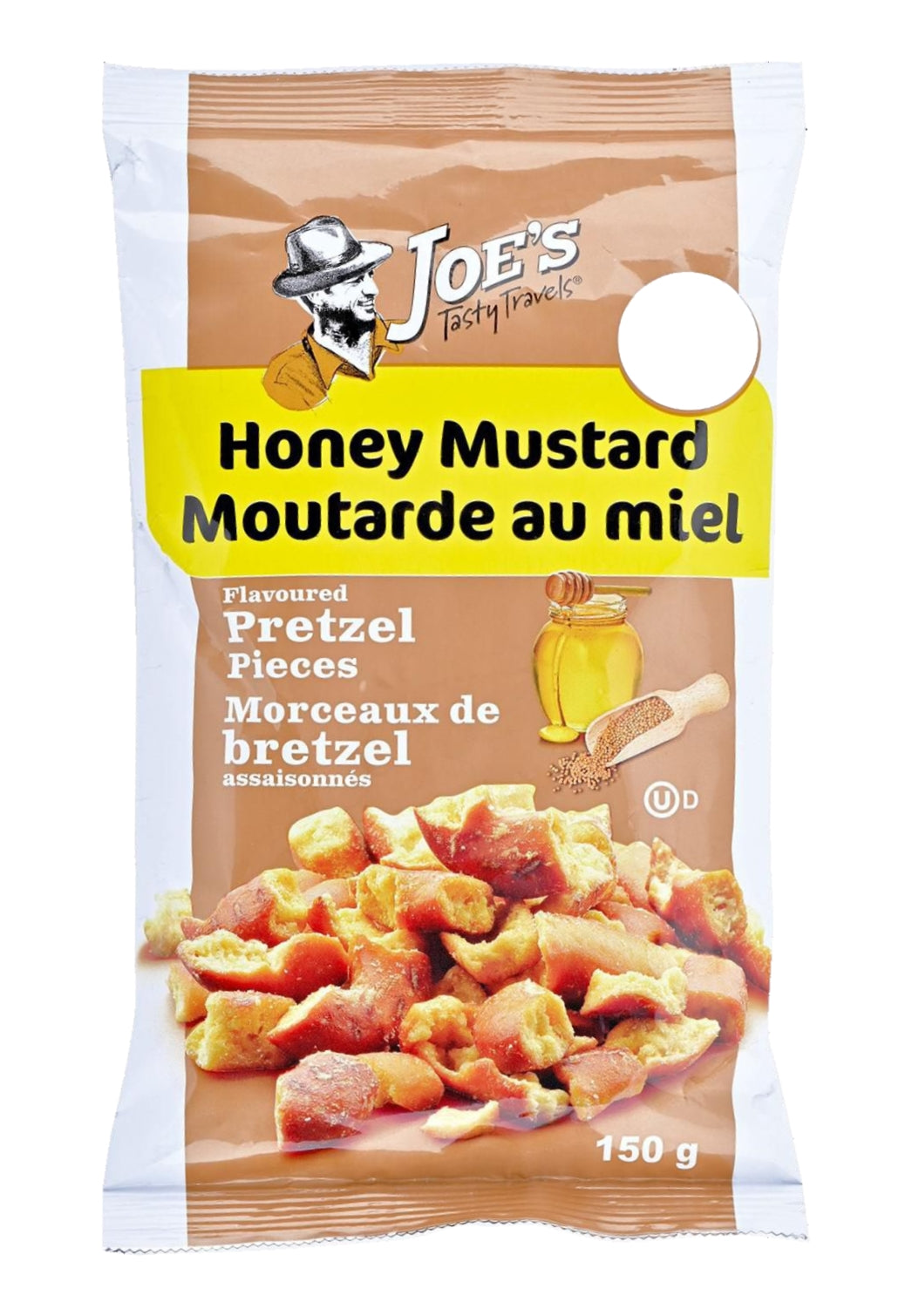 Joe's Tasty Travels Honey Mustard Flavored Pretzel Pieces, 150g/5 oz. Bag