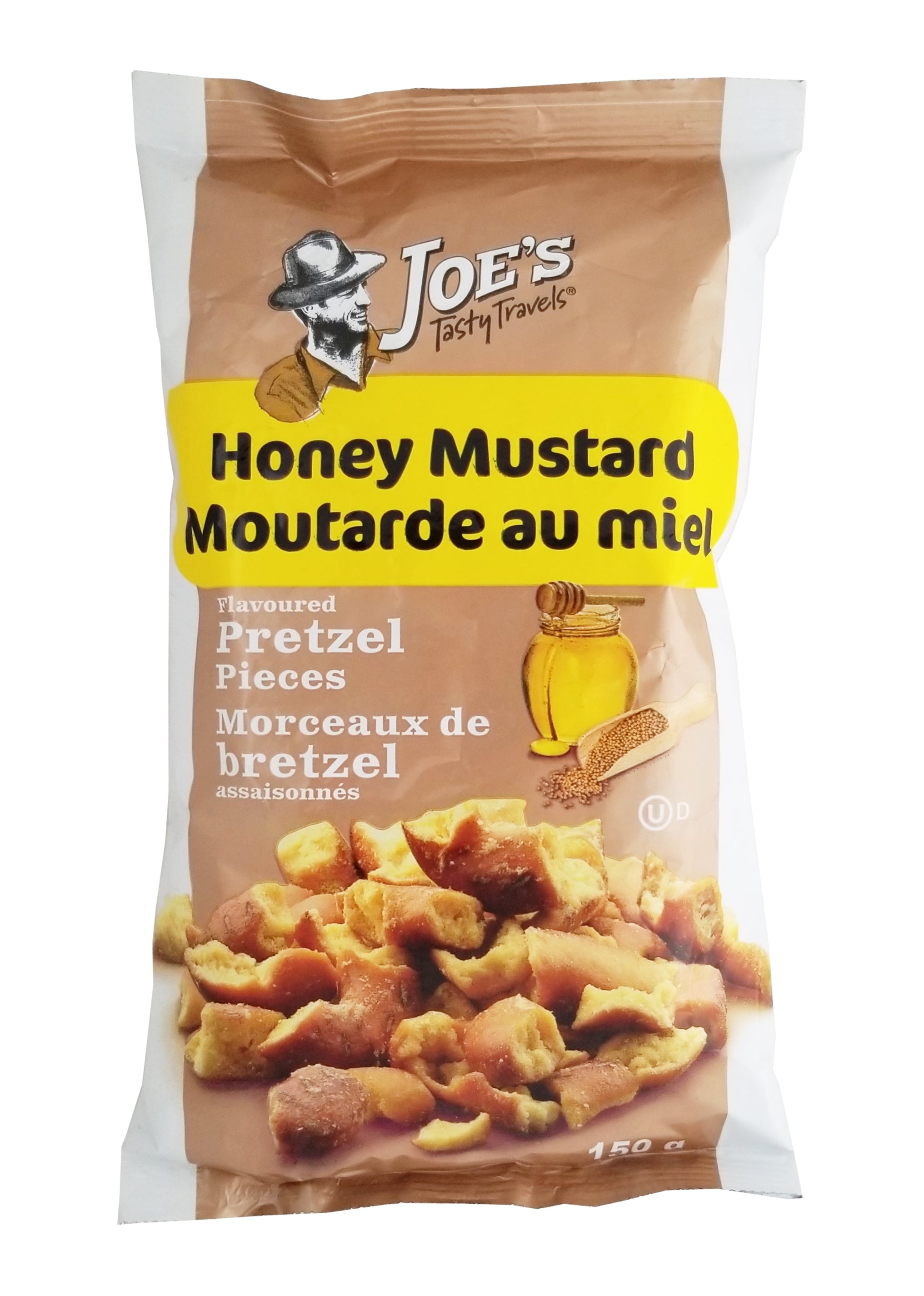 Joe's Tasty Travels Honey Mustard Flavored Pretzel Pieces, 150g/5 oz. Bag