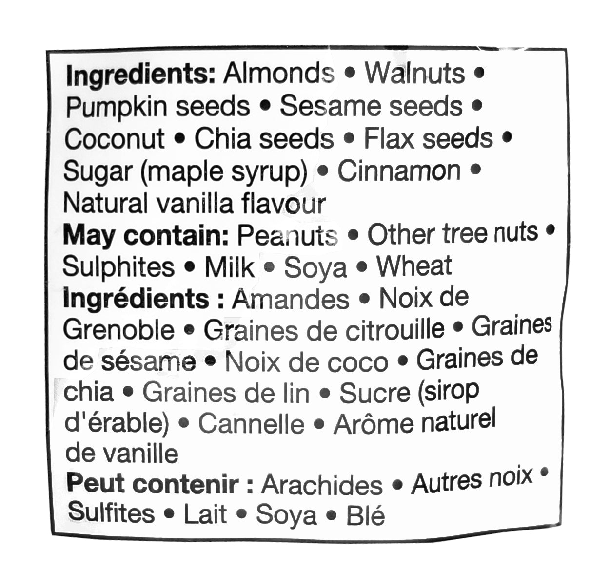 Joe's Tasty Travels Keto Friendly Clusters, 175g/6 oz. Bag {Imported from Canada}