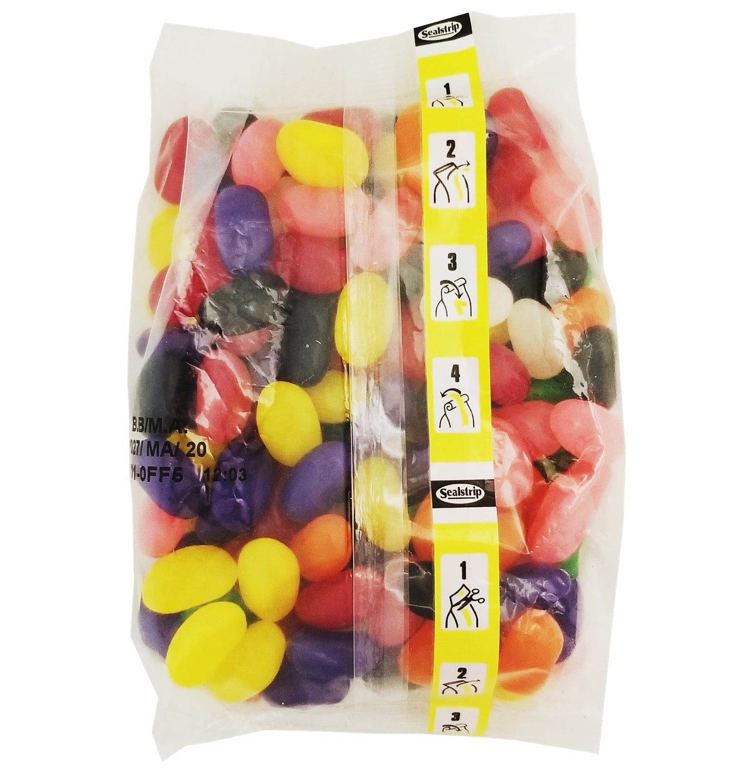 John Vince Foods Jelly Beans 330g bag back — Canadian candy product