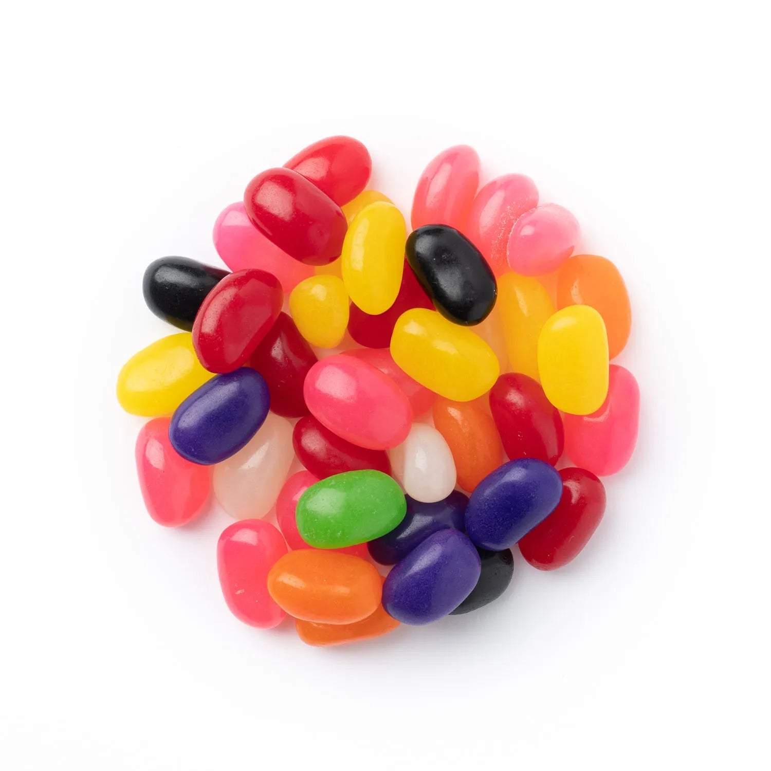 John Vince Foods Jelly Beans close-up — colorful assorted fruit-flavored jelly beans