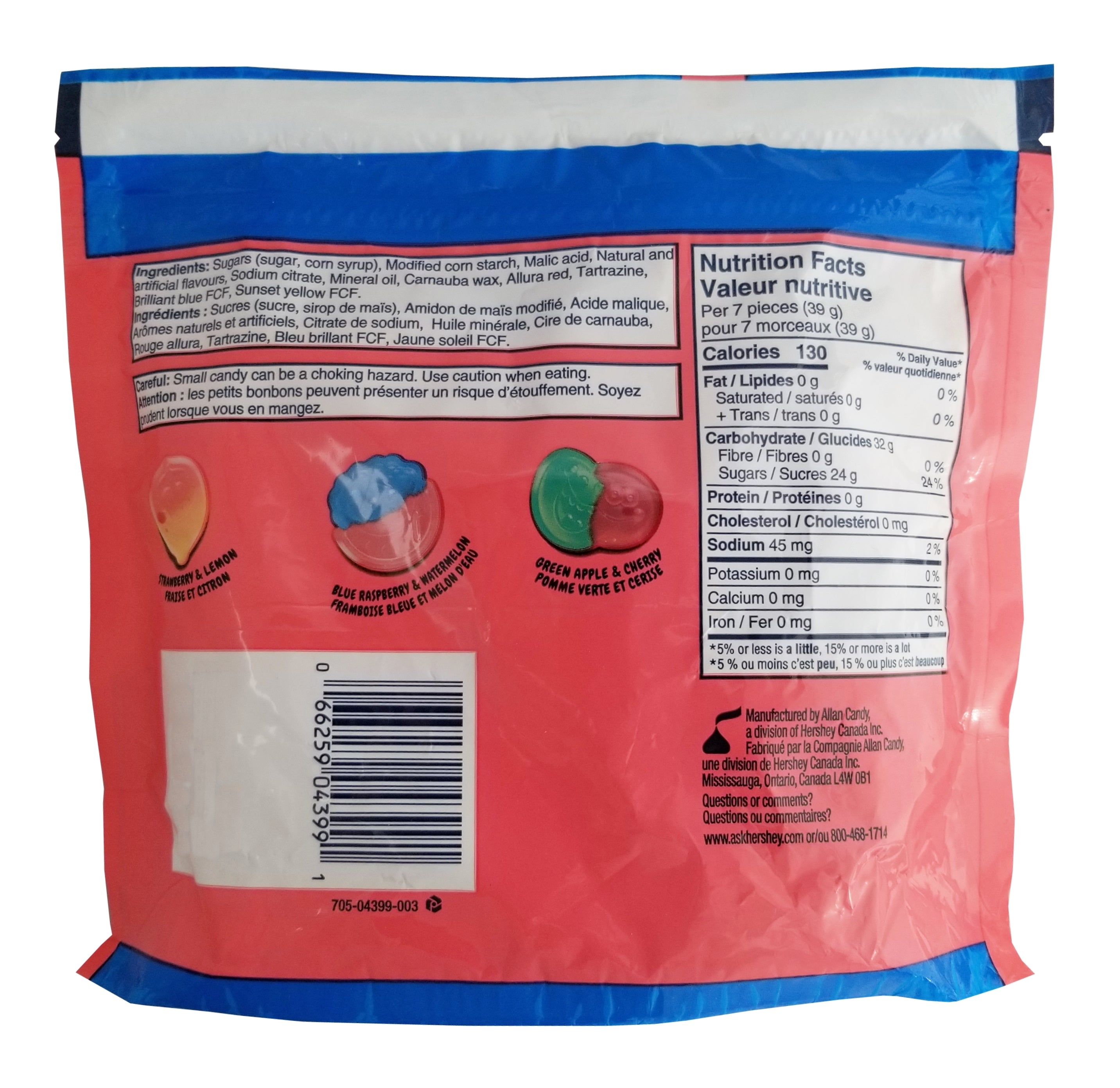 Jolly Rancher 2 Flavors in 1 Original Gummies Flavors, 355g/12.4 oz