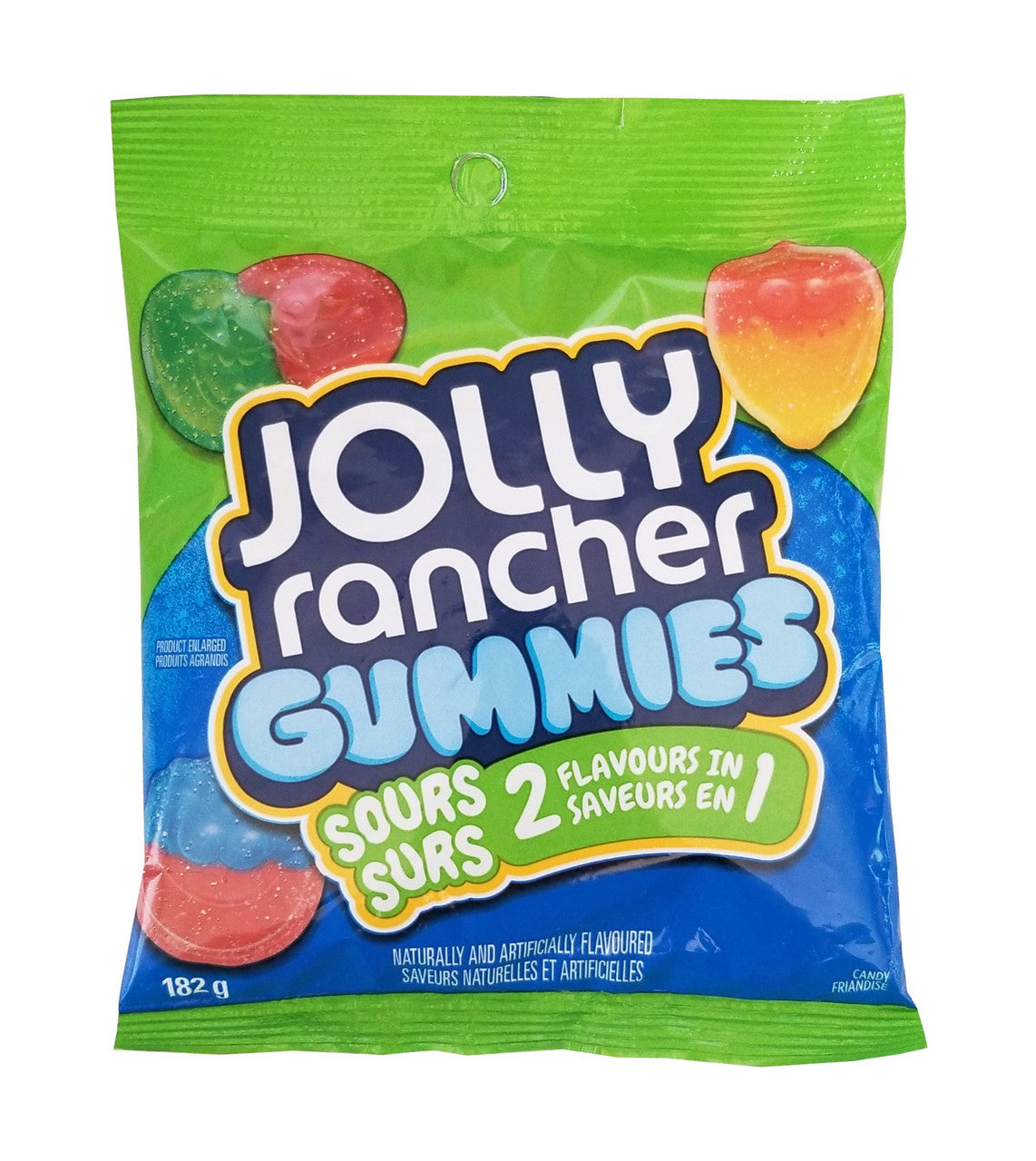Jolly Rancher Gummies Sours 2 in 1, 182g/6.4oz. (Imported from Canada)