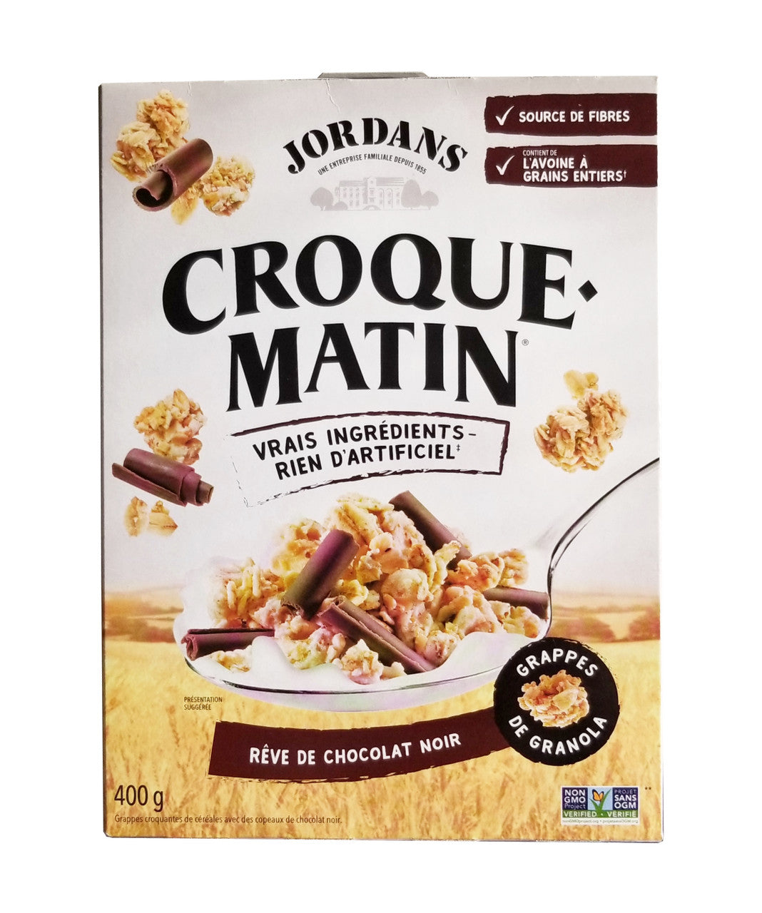 Jordans Morning Crisp Cereal, Dark Chocolate Dream, 400g/14 oz. Box(Imported from Canada)