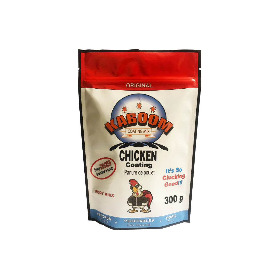 KABOOM Chicken Coating Mix 300g/10.6 oz., Seasoned Breading Mix {Imported from Canada}