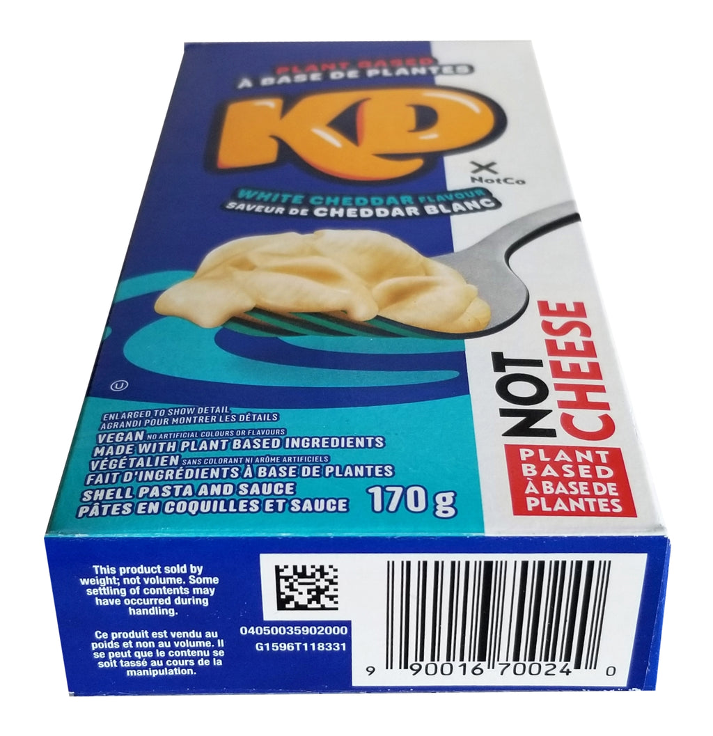 KD Kraft Dinner Vegan Plant Based White Cheddar Macaroni & Cheese, 170g/6 oz