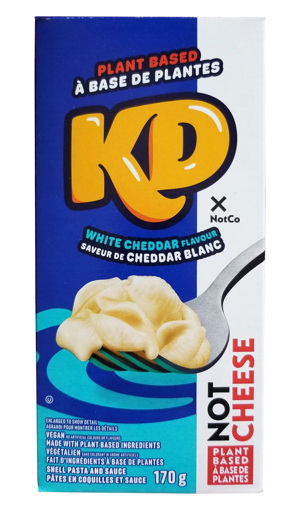 KD Kraft Dinner Vegan Plant Based White Cheddar Macaroni & Cheese, 170g/6 oz