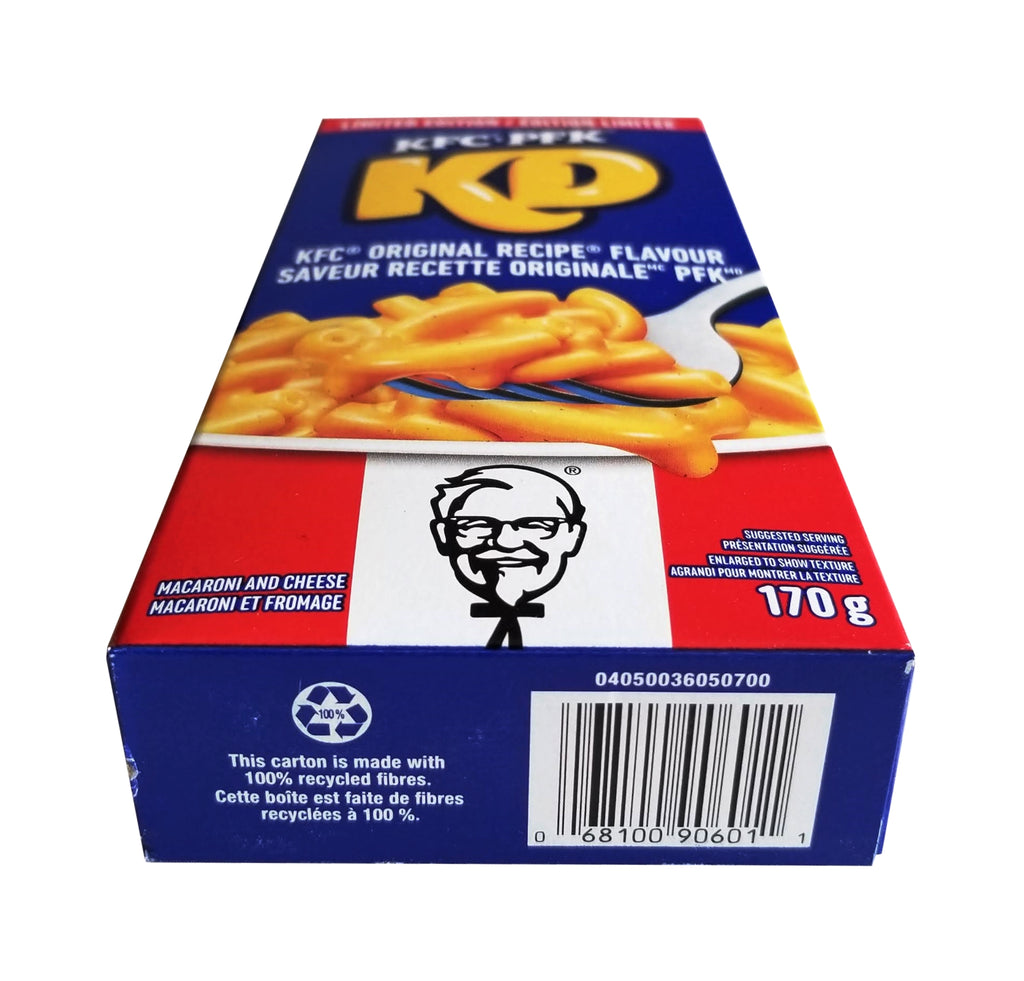 KD Kraft Dinner KFC Original Recipe Flavored Mac & Cheese Mix, 170g/6 oz. Box