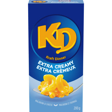 KD Kraft Dinner Extra Creamy Mac & Cheese 200g/7.1 oz - Front Box