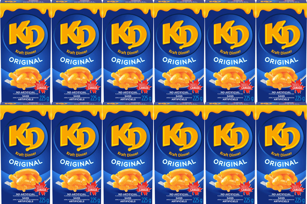 Kraft Dinner Original Macaroni & Cheese 225g x (12pk) {Imported from Canada}