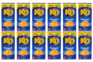 Kraft Dinner, Original Macaroni & Cheese 225g/7.6oz., 12ct, {Imported from Canada}