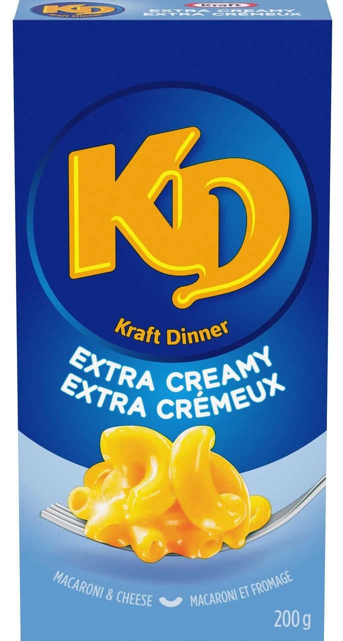 Kraft Dinner Extra Creamy Macaroni & Cheese, 200g/7.1 oz., (24pk) {Imported from Canada}