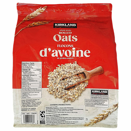 Kirkland Signature Whole Grain Rolled Oats 4.54 kg (160 oz)