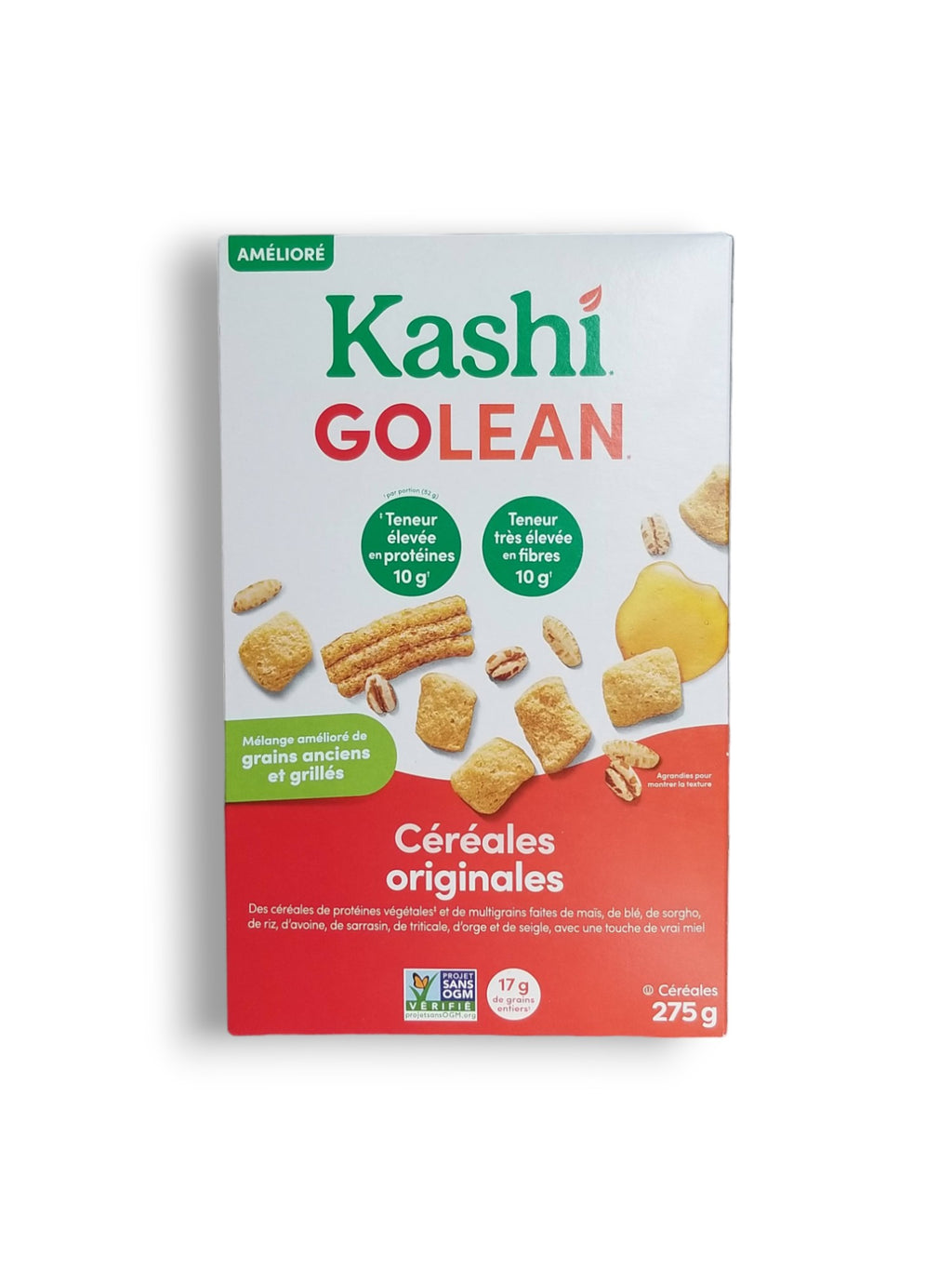 Kashi Go Lean Cereal, Non-GMO, 275g/9.6 oz.