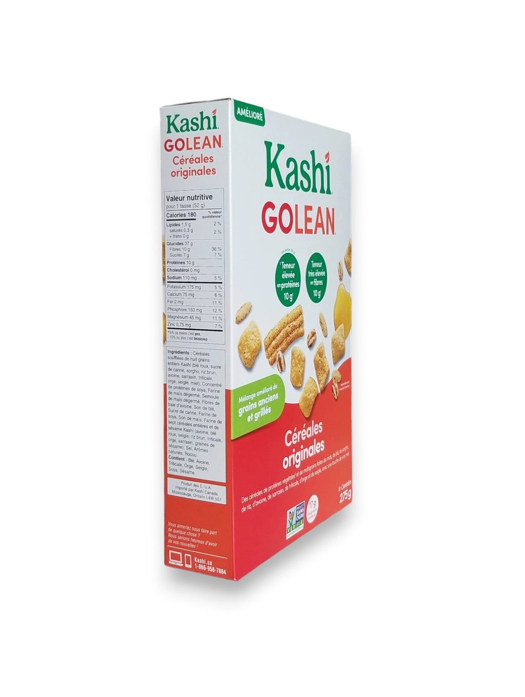 Kashi Go Lean Cereal, Non-GMO, 275g/9.6 oz.