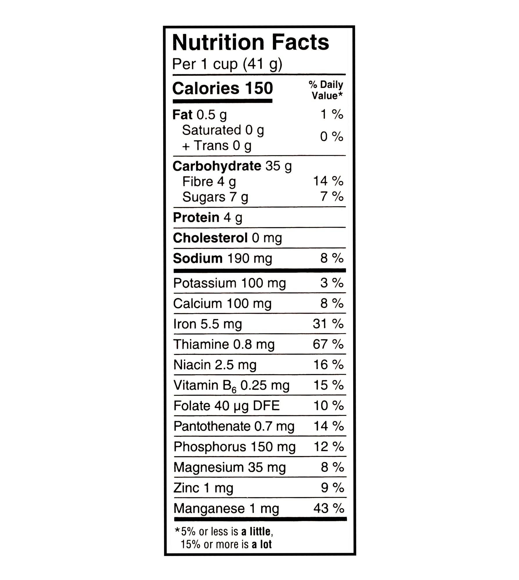 Kellogg's Frosted Flakes Less Sugar 338g nutrition facts panel