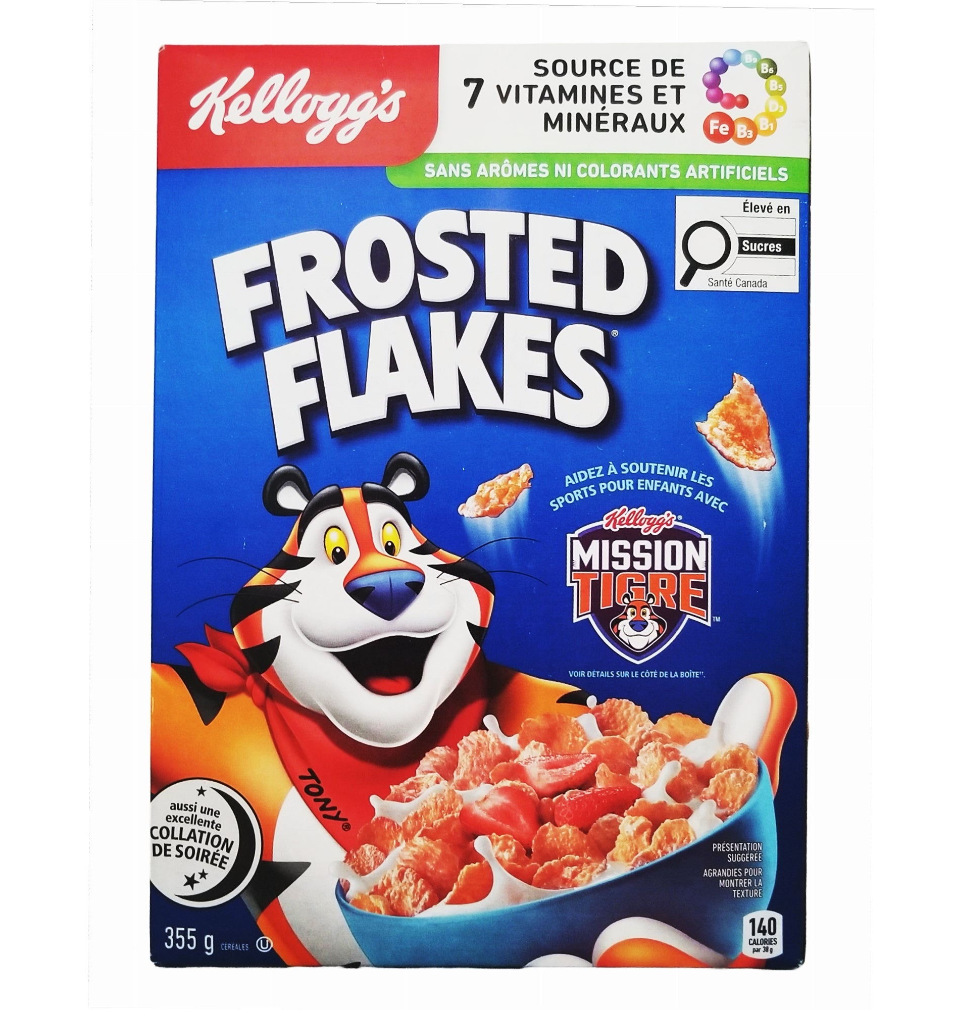 Kellogg's Frosted Flakes Cereal 355g - Back
