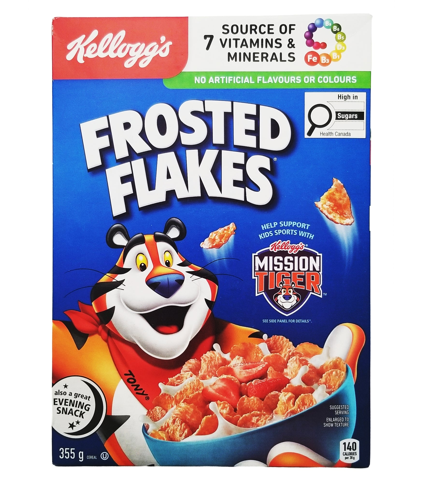 Kellogg's Frosted Flakes breakfast cereal 355g - Front