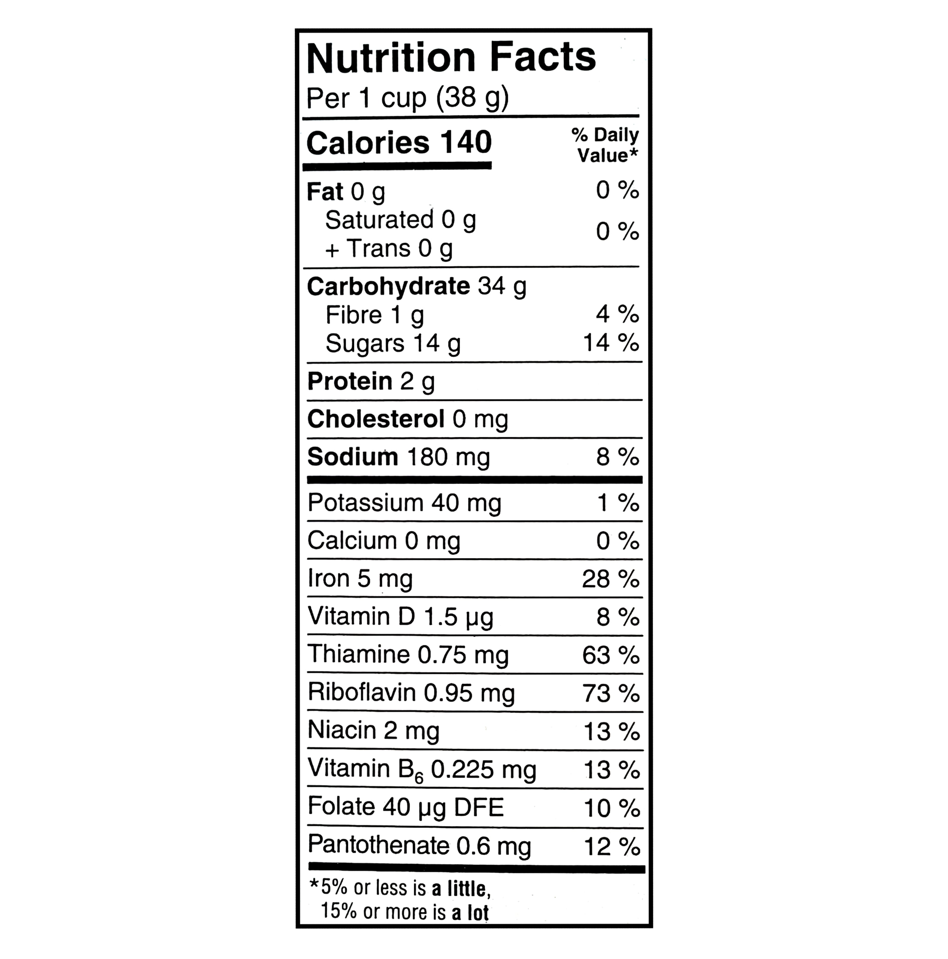 Kellogg's Frosted Flakes Cereal 355g - Nutrition