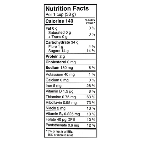 Kellogg's Frosted Flakes Cereal 355g - Nutrition