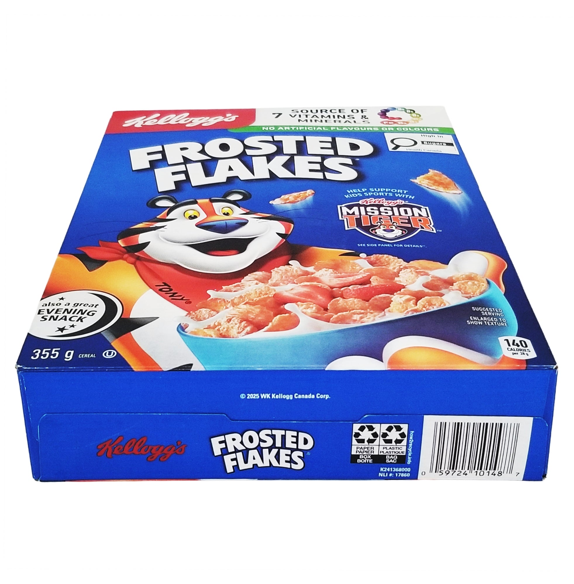 Kellogg's Frosted Flakes Cereal 355g - Barcode