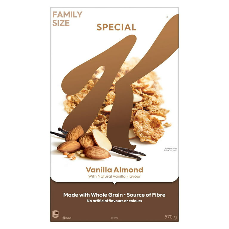 Kellogg's Special K Vanilla Almond, Family Pack, Cereal 570g/20 oz. Box