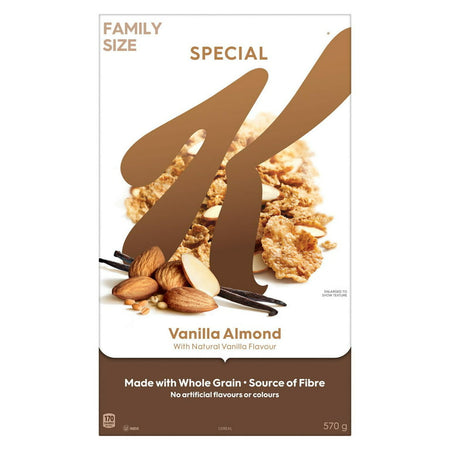 Kellogg's Special K Vanilla Almond, Family Pack, Cereal 570g/20 oz. Box