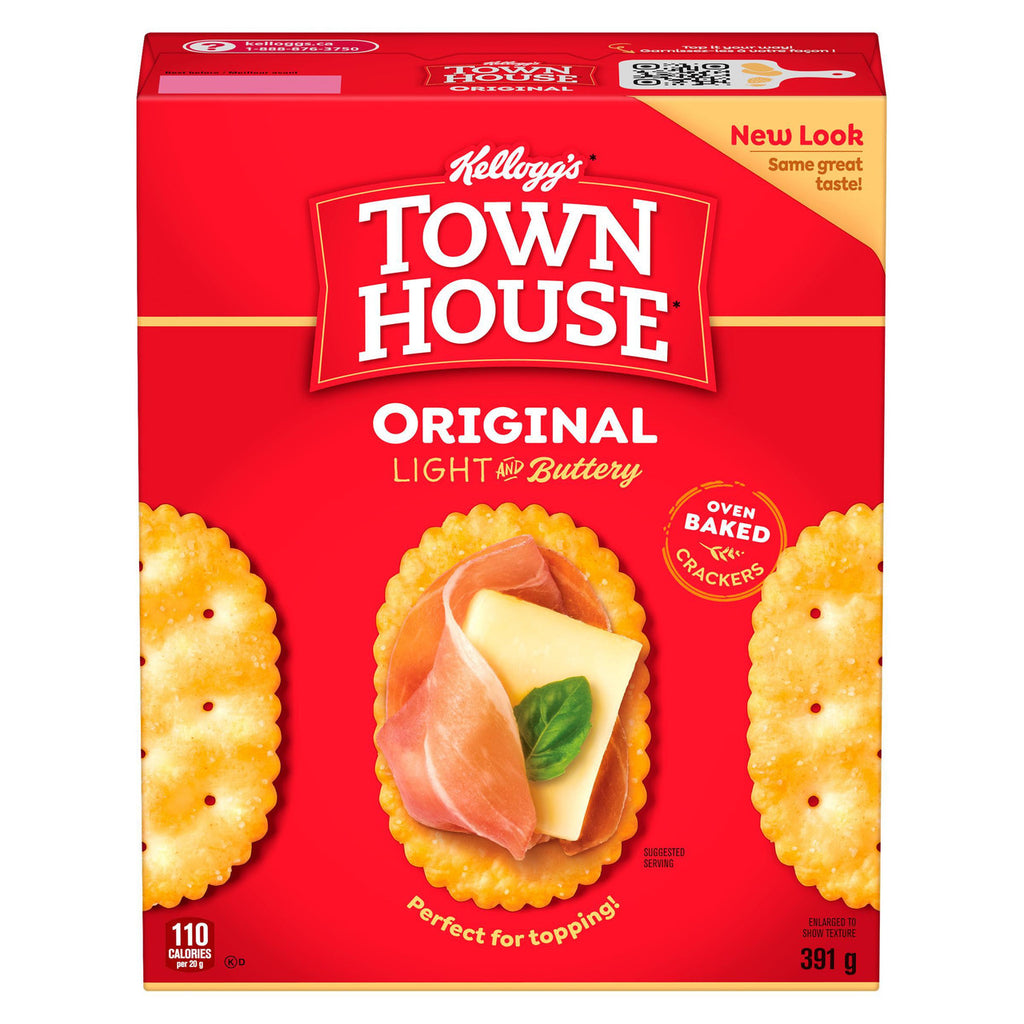 Kellogg's Town House Original Crackers, 391g/13.7 oz. Box