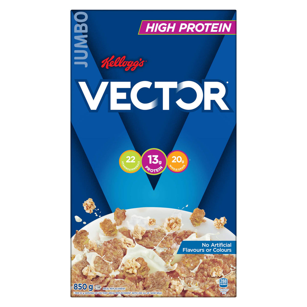 Kellogg's Vector Meal Replacement Cereal, Jumbo Size, 850g/30oz Cover