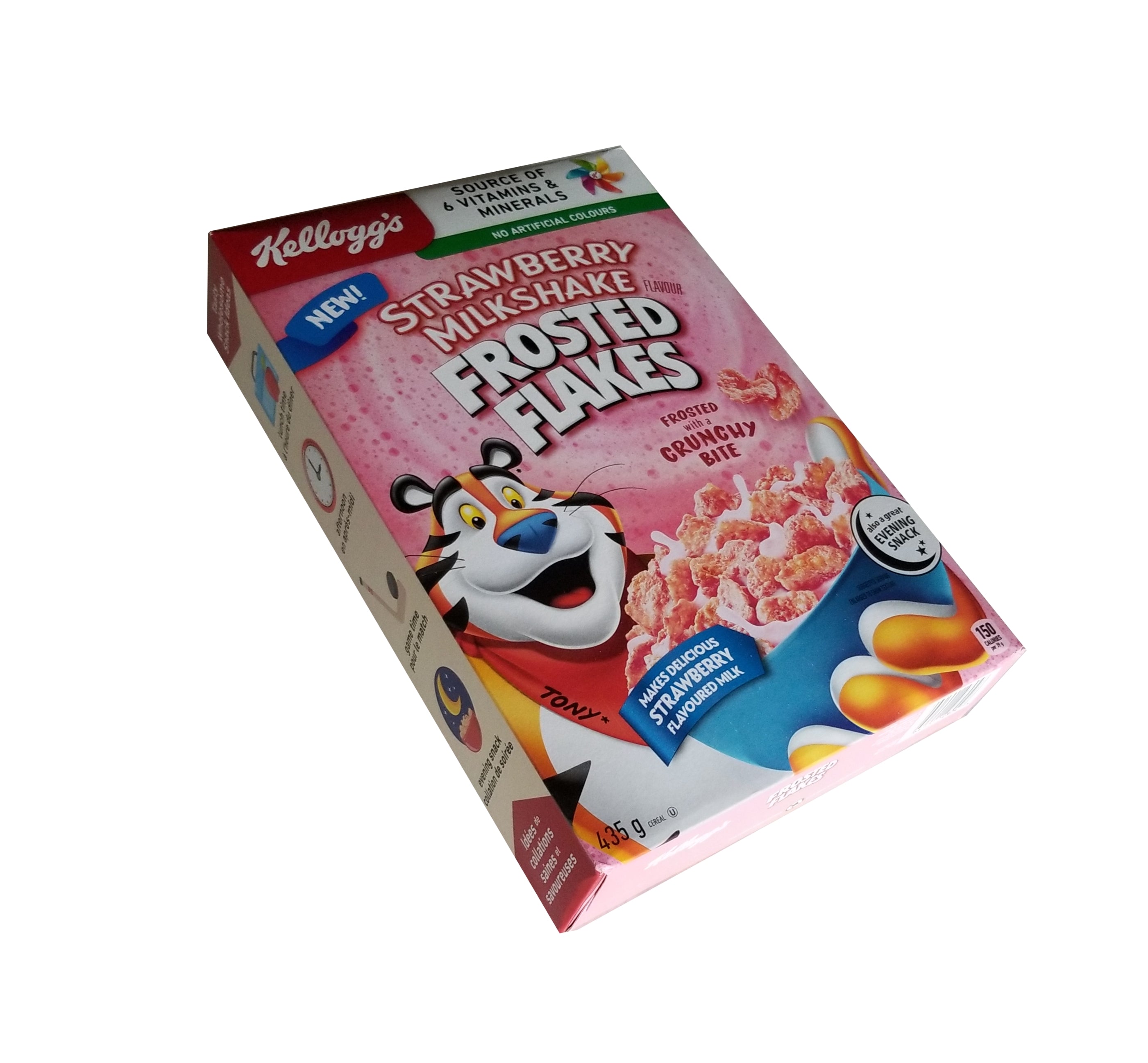 Kelloggs Strawberry Milkshake Flavored Frosted Flakes Cereal 435g15 Oz Box Imported From 8369