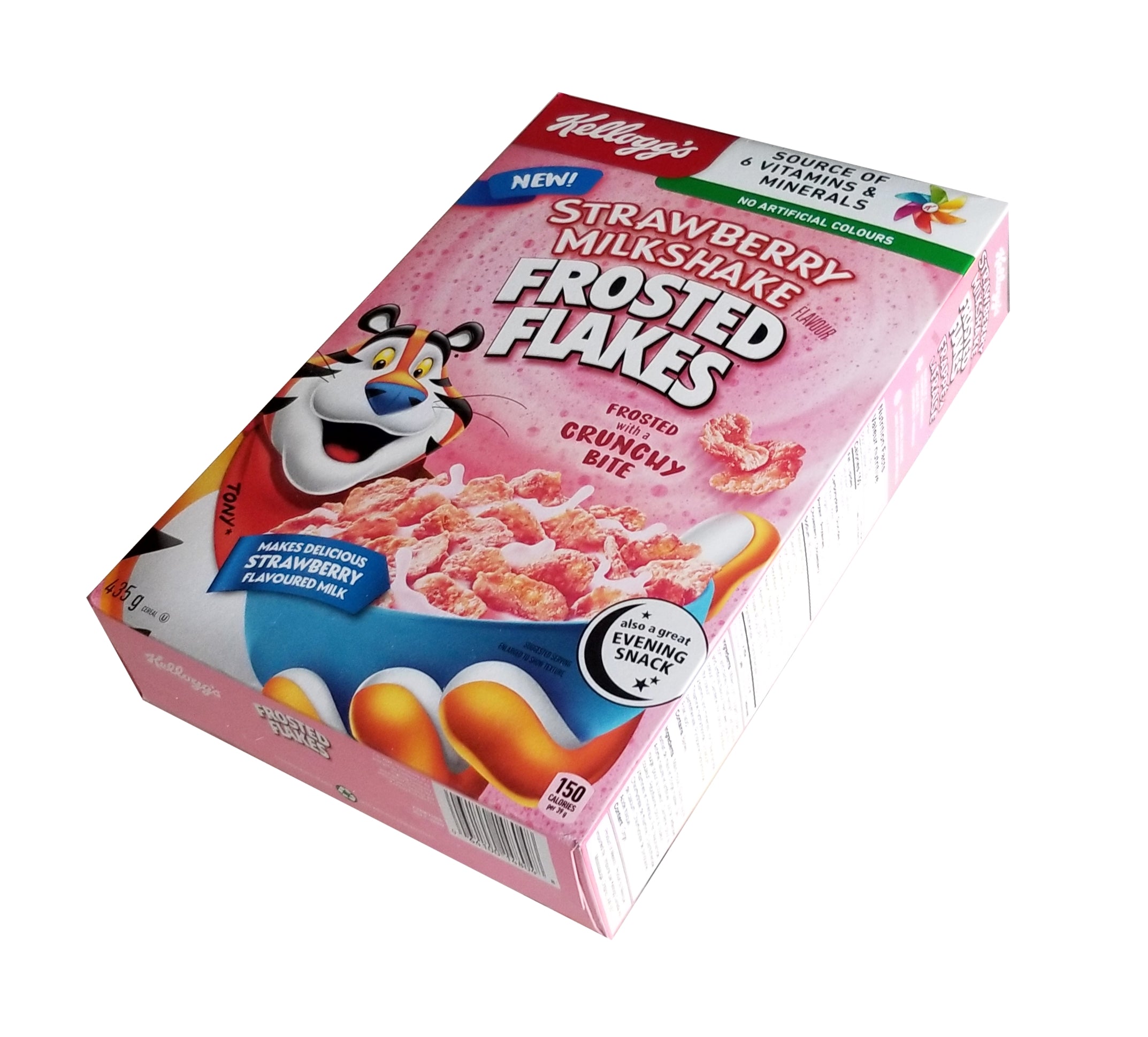 Kellogg's Strawberry Milkshake Flavored Frosted Flakes Cereal, 435g/15 ...