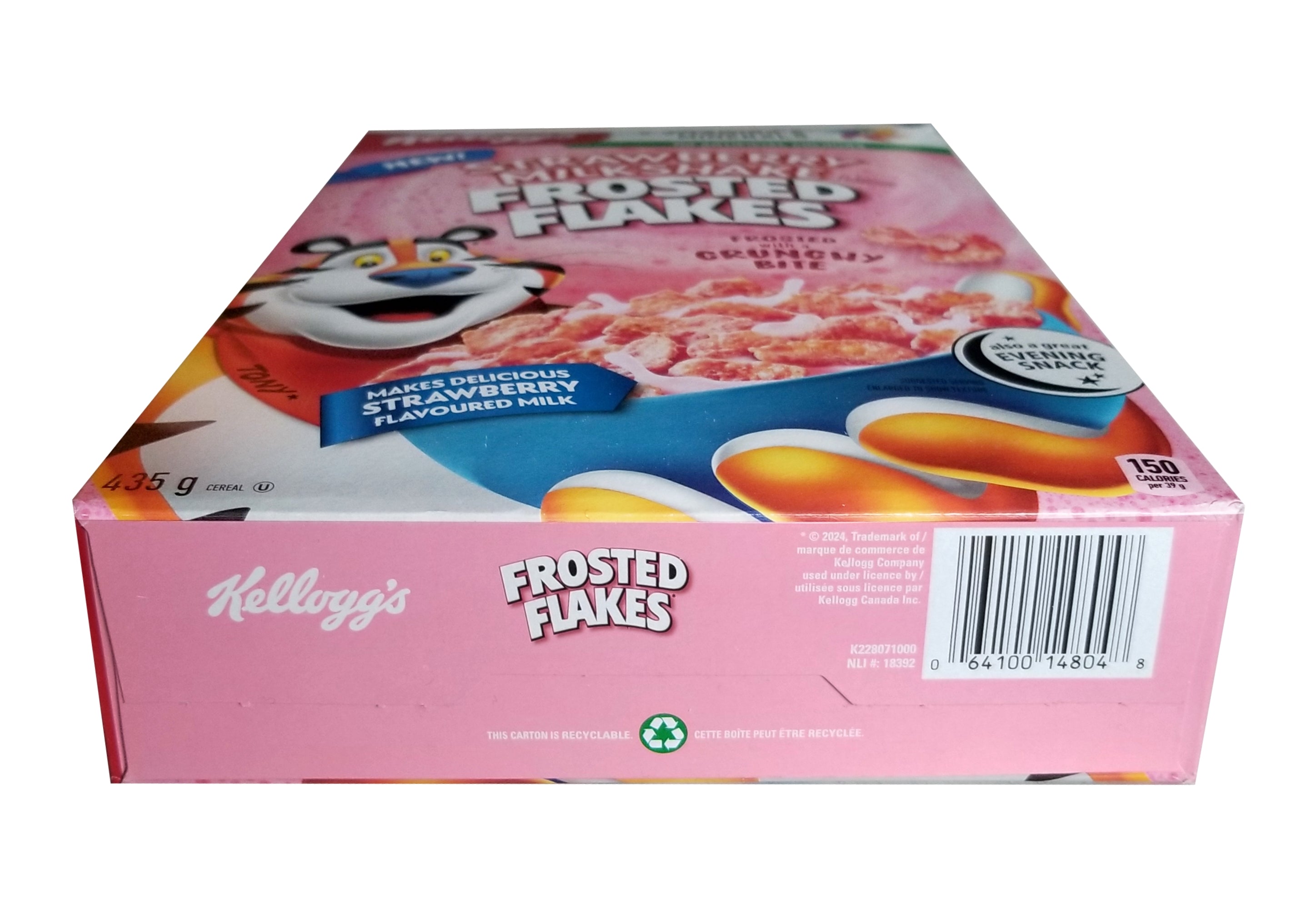 Kellogg's Strawberry Milkshake Flavored Frosted Flakes Cereal, 435g/15 ...