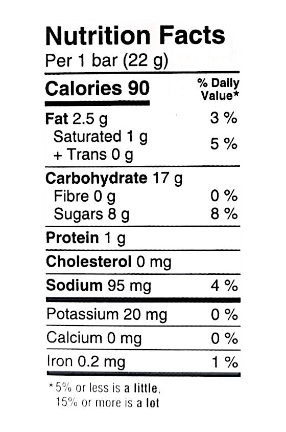 Kellogg's Rice Krispies Squares, Chocolate Chip-Cookie Doug, nutrition labelh