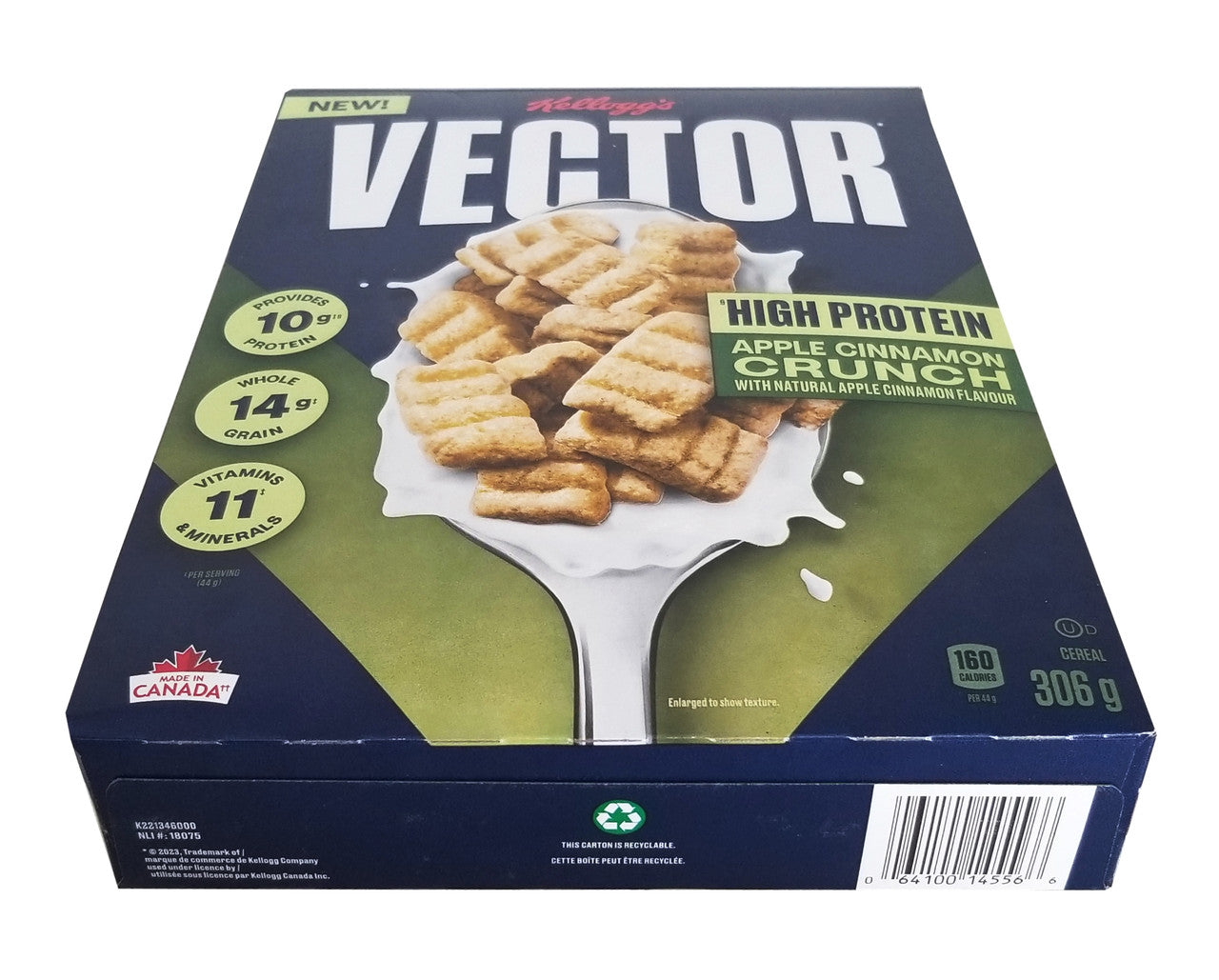 Kellogg's Vector Apple Cinnamon Crunch Cereal, 306g/10.7 oz. Box {Imported from Canada}