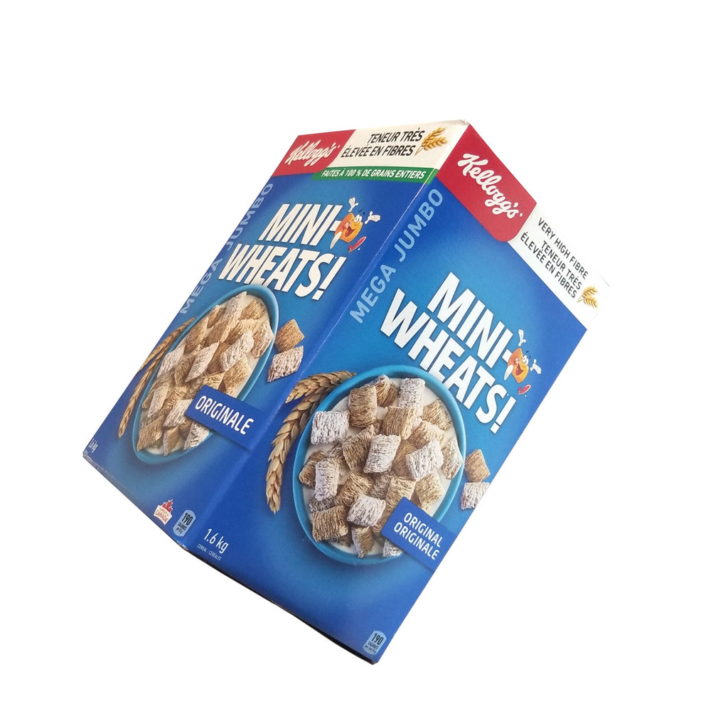 Kellogg's Mini-Wheats Cereal Jumbo Size 1.6kg/3.5 lbs., {Imported from Canada}