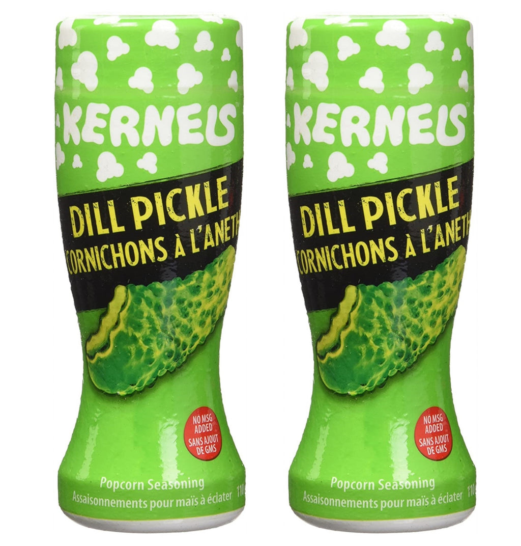 Kernels Dill Pickle Popcorn Seasoning, 110g (2 Pack) (Imported from Canada)