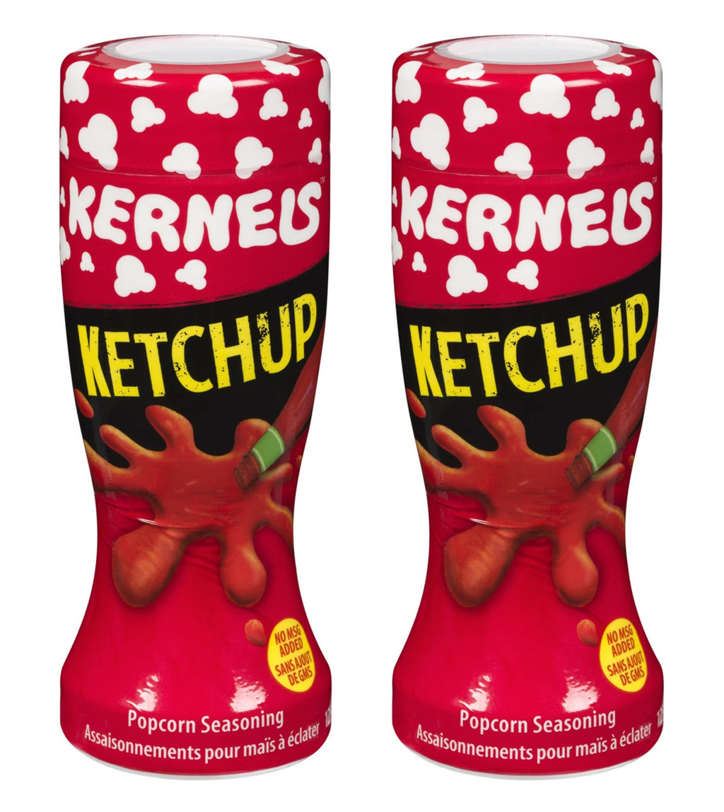 Kernels Ketchup Popcorn Seasoning, 125g (2 Pack) (Imported from Canada)