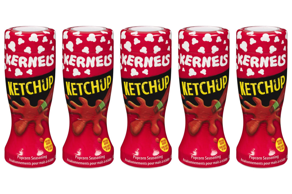 Kernels Ketchup Popcorn Seasoning, 125g (5 Pack) (Imported from Canada)