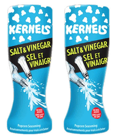 Kernels Popcorn Seasoning Salt and Vinegar 110g (2 Pack) (Imported from Canada)
