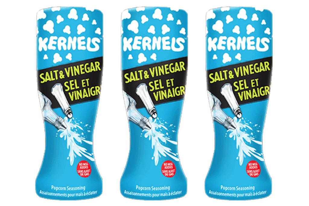 Kernels Popcorn Seasoning Salt and Vinegar 110g (3 Pack) (Imported from Canada)