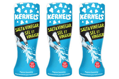 Kernels Popcorn Seasoning Salt and Vinegar 110g (3 Pack) (Imported from Canada)