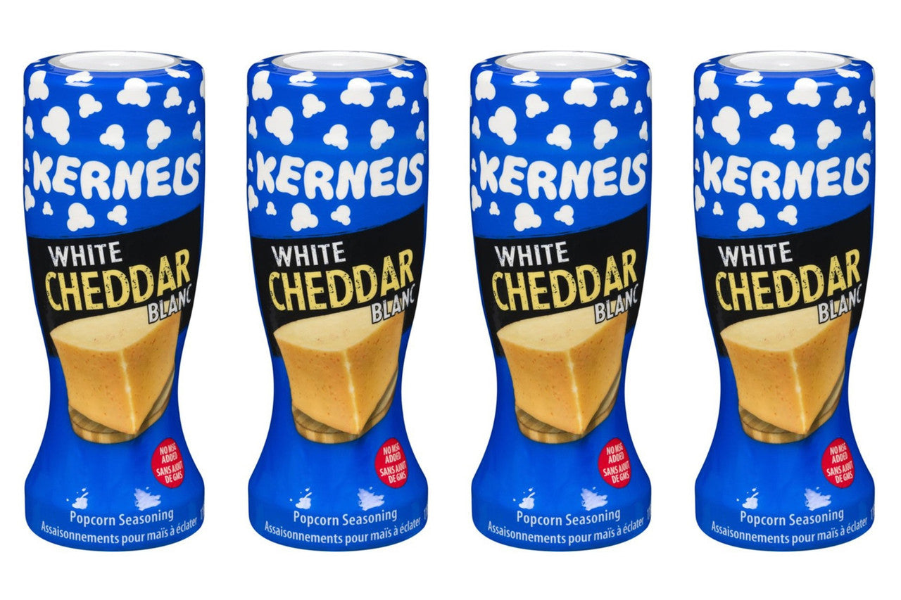 Kernels Popcorn Seasoning White Cheddar 110g/3.9 oz., (4pk) (Canadian)