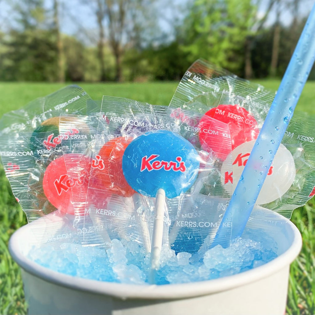 Kerr's Slush Pops, Summer Slushy Flavored Lollipops, 130 count, 840g/1.8 lbs. Bag {Imported from Canada}